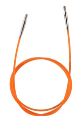 10634 Сменная леска (тросик) оранжевый Knit Pro для съемных спиц 80 см