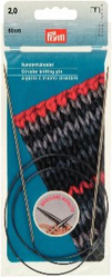 Prym спицы латунные круговые 2мм 80см арт. 212104