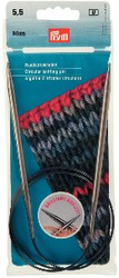 Prym спицы латунные круговые 5 мм 100см
