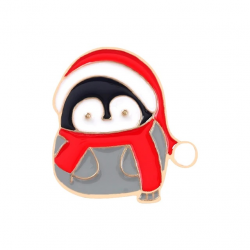 Значок Пингвин в шапочке