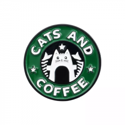 Значок Cats and Coffee